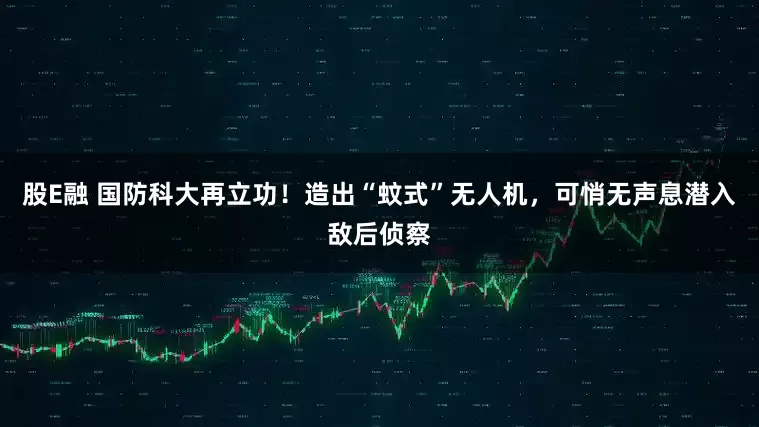 股E融 国防科大再立功！造出“蚊式”无人机，可悄无声息潜入敌后侦察