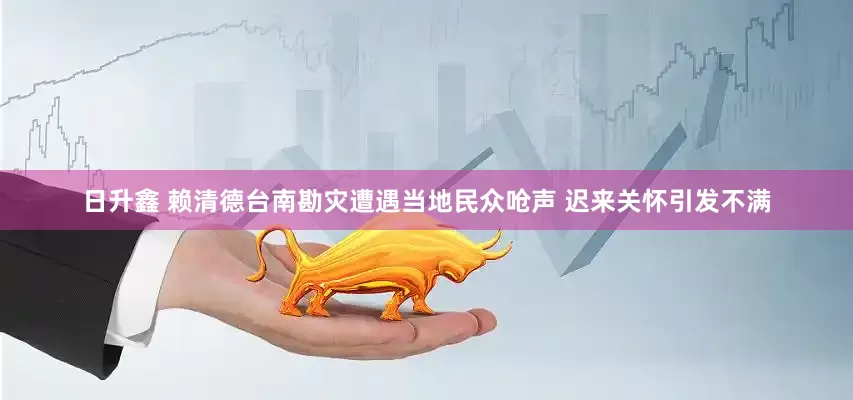 日升鑫 赖清德台南勘灾遭遇当地民众呛声 迟来关怀引发不满