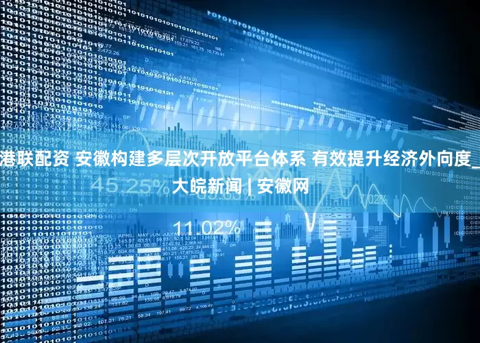 港联配资 安徽构建多层次开放平台体系 有效提升经济外向度_大皖新闻 | 安徽网